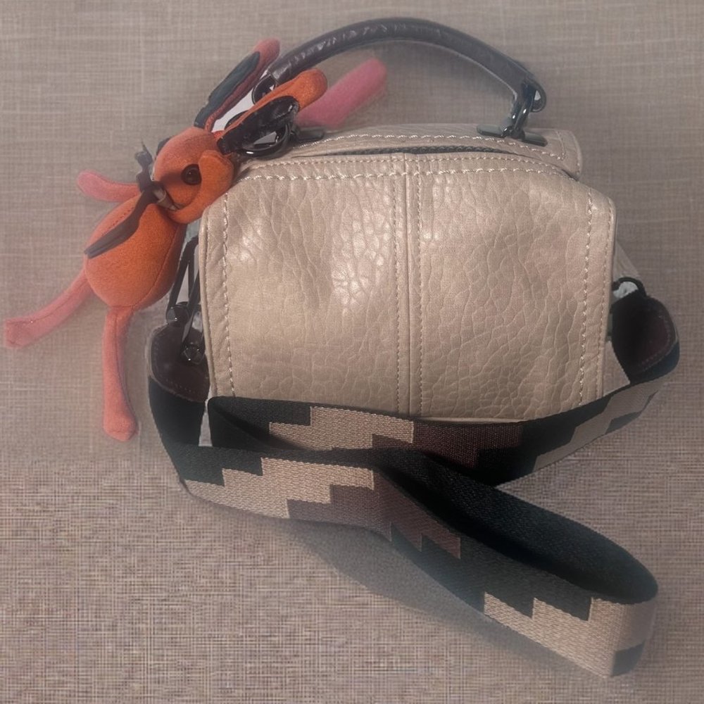 Genuine Leather Camera Bag Shape Crossbody Bag